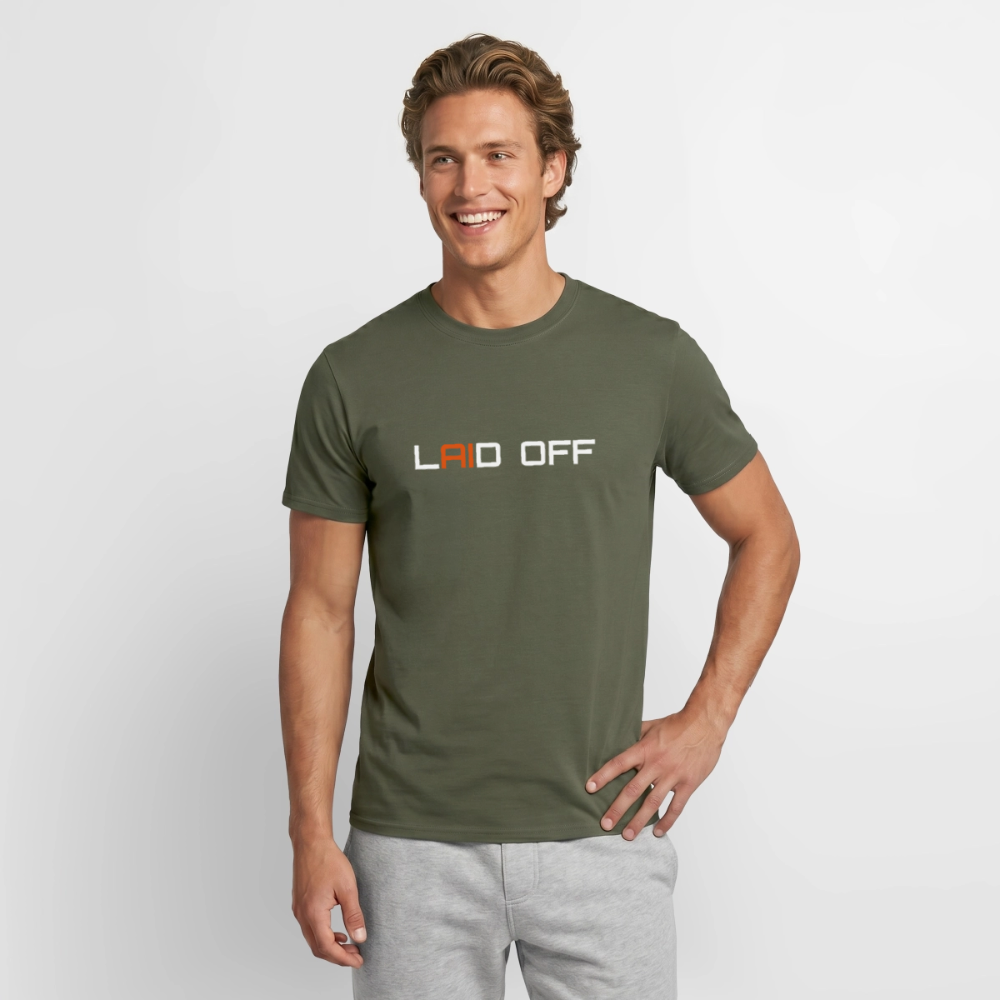 Männer T-Shirt "Laid off" - Militärgrün