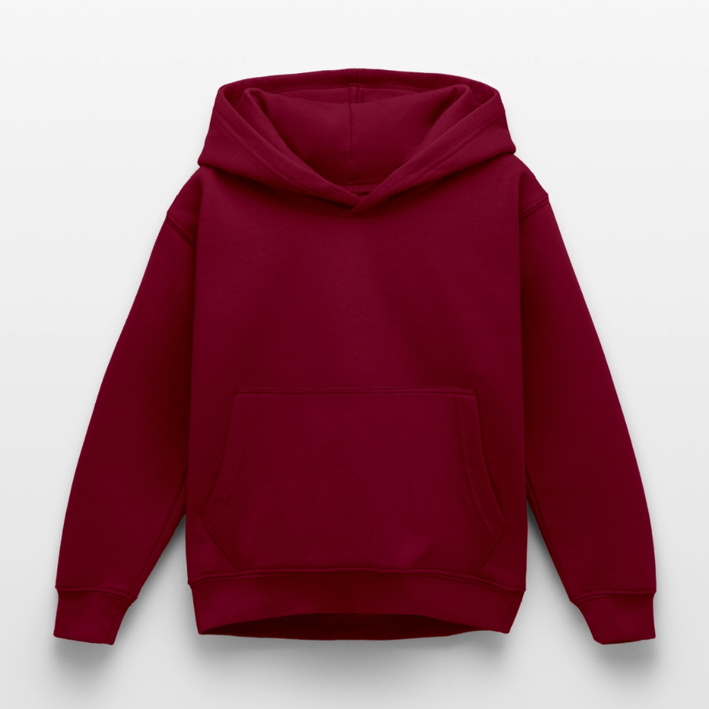 Kinder Hoodie - personalisierbare Vorder- und Rückseite - Bordeaux