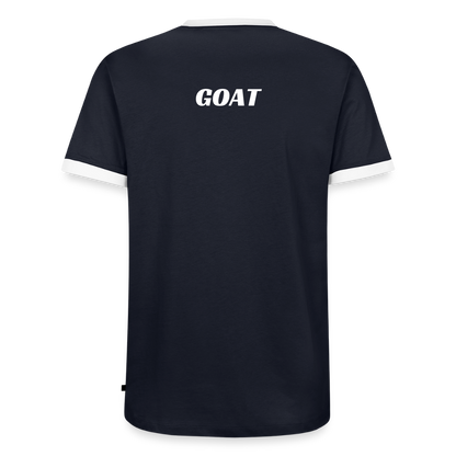 Männer T-Shirt "GOAT" - Navy/Weiß 
