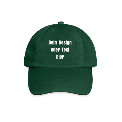 Baseballkappe - personalisierbar - Flaschengrün