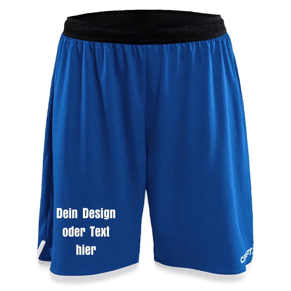 CRAFT Progress Frauen Basketballshorts - personalisierbar - Royalblau