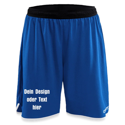 CRAFT Progress Frauen Basketballshorts - personalisierbar - Royalblau