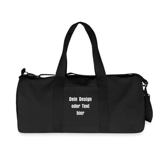 Stanley/Stella recycelte Canvas Duffle Bag - personalisierbar - Schwarz