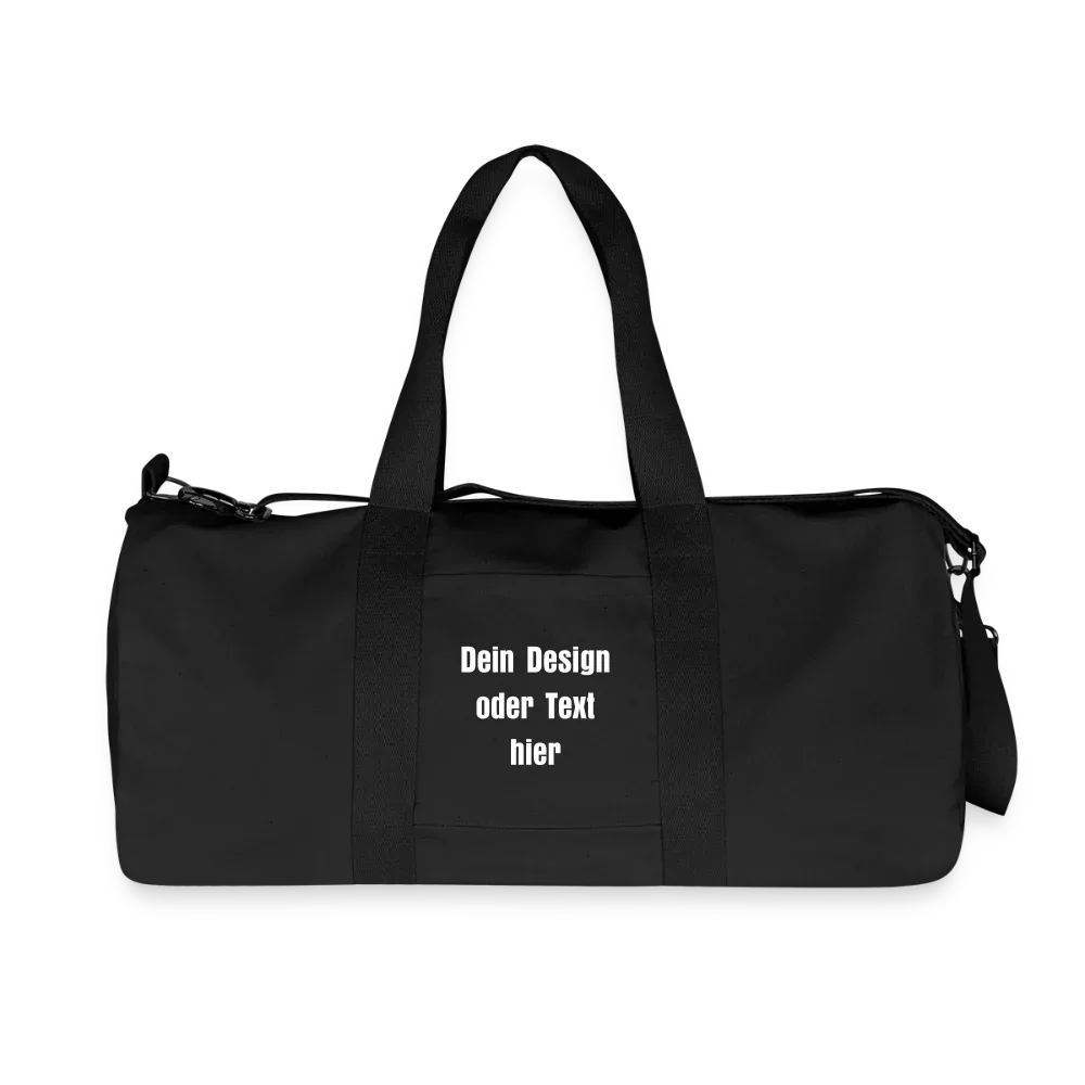 Stanley/Stella recycelte Canvas Duffle Bag - personalisierbar - Schwarz