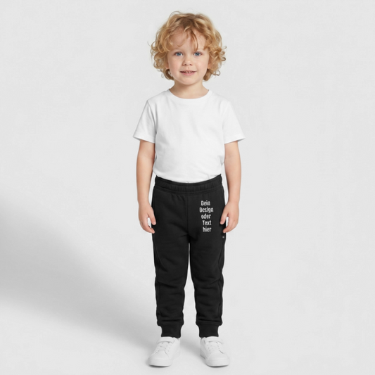 Kinder/Teenager Premium Sweathose  - personalisierbar - Schwarz