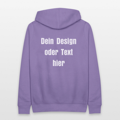 Frauen Hoodie - personalisierbare Vorder- und Rückseite - Lavendel