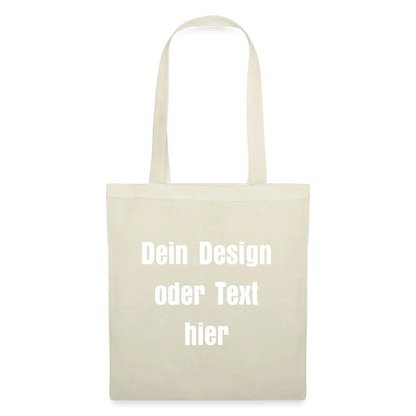 Stoffbeutel aus 100% Baumwolle - personalisierbar - Natur