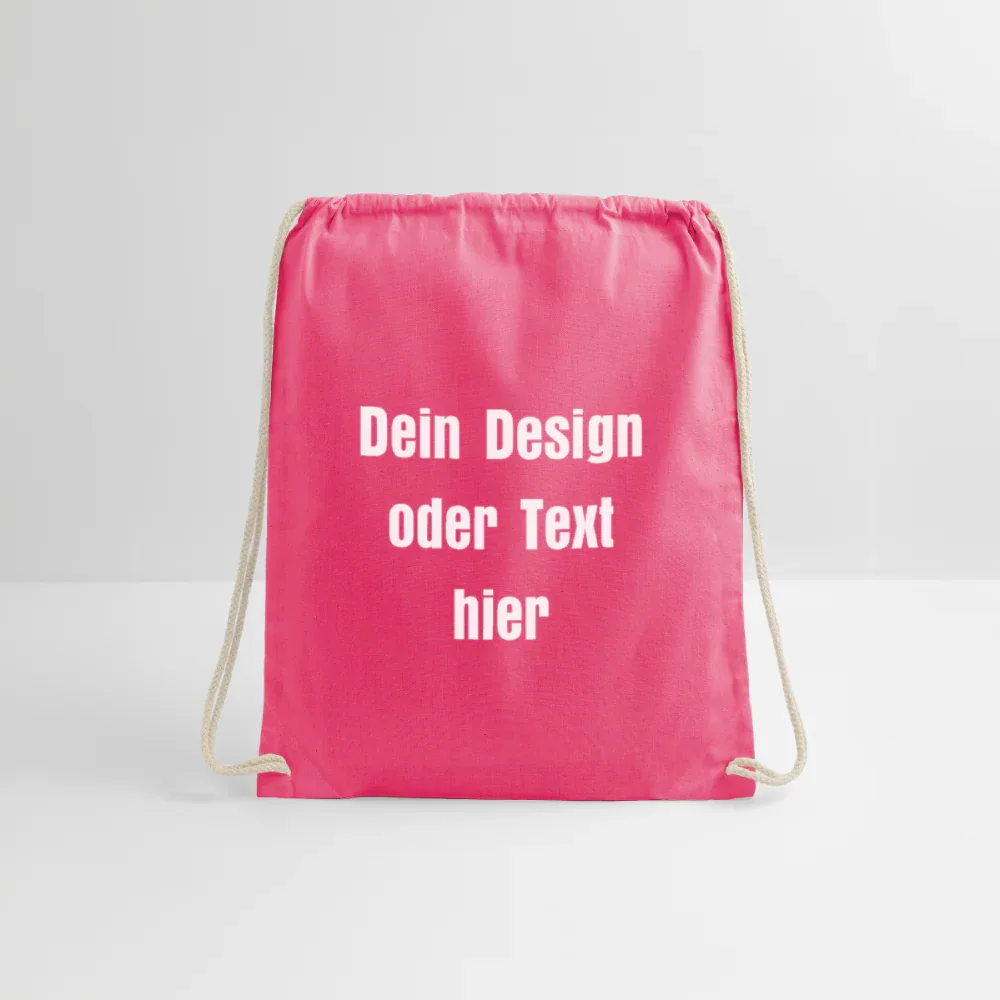 Turnbeutel - personalisierbar - Fuchsia