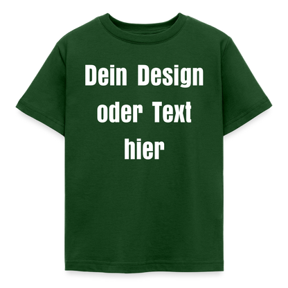 Kinder T-Shirt - personalisierbare Vorder- und Rückseite - Forstgrün 