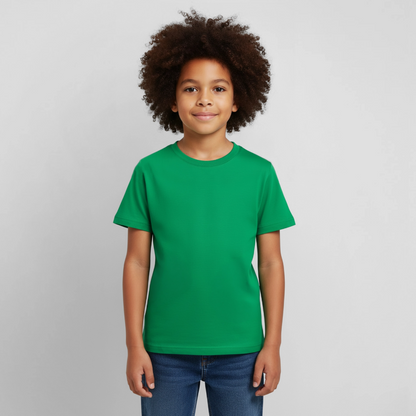 Kinder T-Shirt - personalisierbare Vorder- und Rückseite - Kelly Green