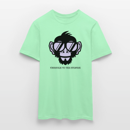 "Welcome to the Jungle" Motiv-T-Shirt für Männer - Mintgrün