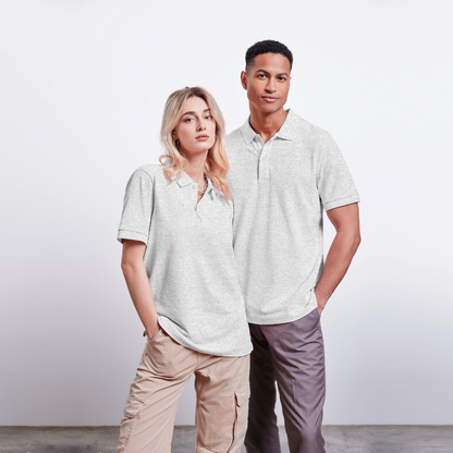 Stanley/Stella Unisex Bio-Poloshirt PREPSTER - personalisierbar - Weiß meliert