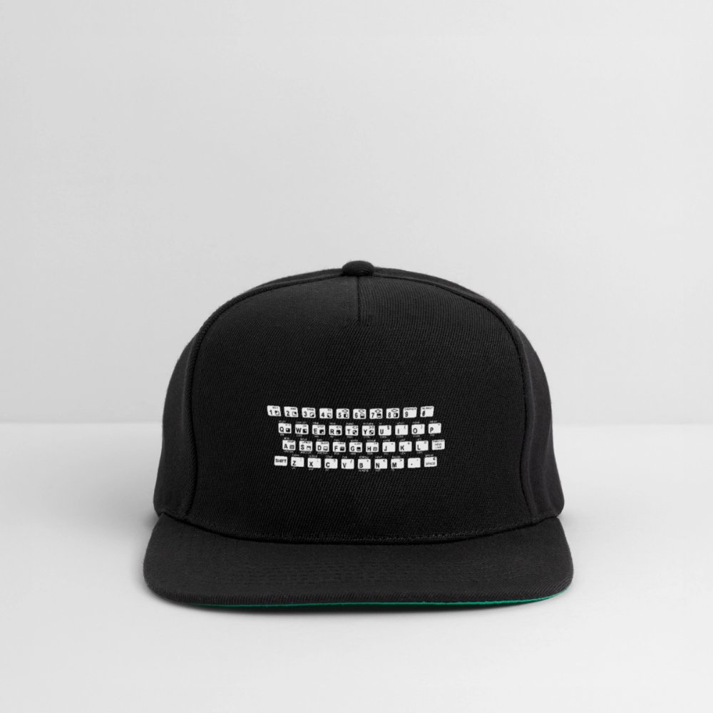 48K ZX Spectrum Retro Snapback Cap - Schwarz/Schwarz