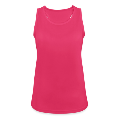 Funktionelles Frauen Tank Top atmungsaktiv - personalisierbar - Fuchsia