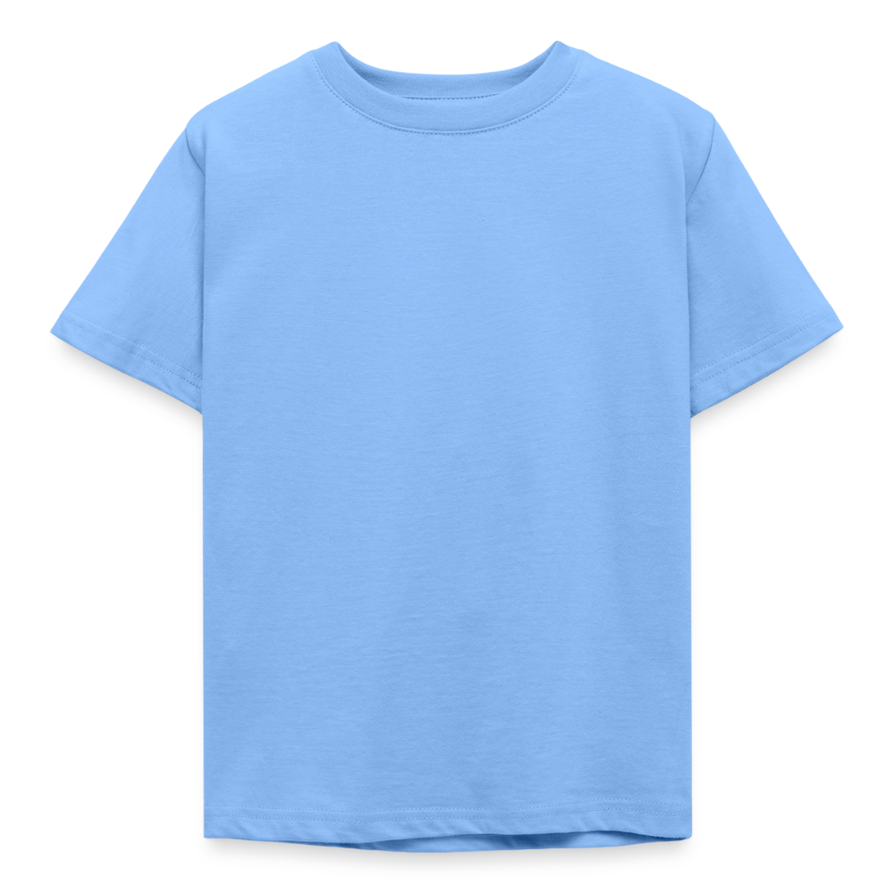 Kinder T-Shirt - personalisierbare Vorder- und Rückseite - Himmelblau