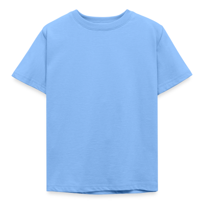 Kinder T-Shirt - personalisierbare Vorder- und Rückseite - Himmelblau