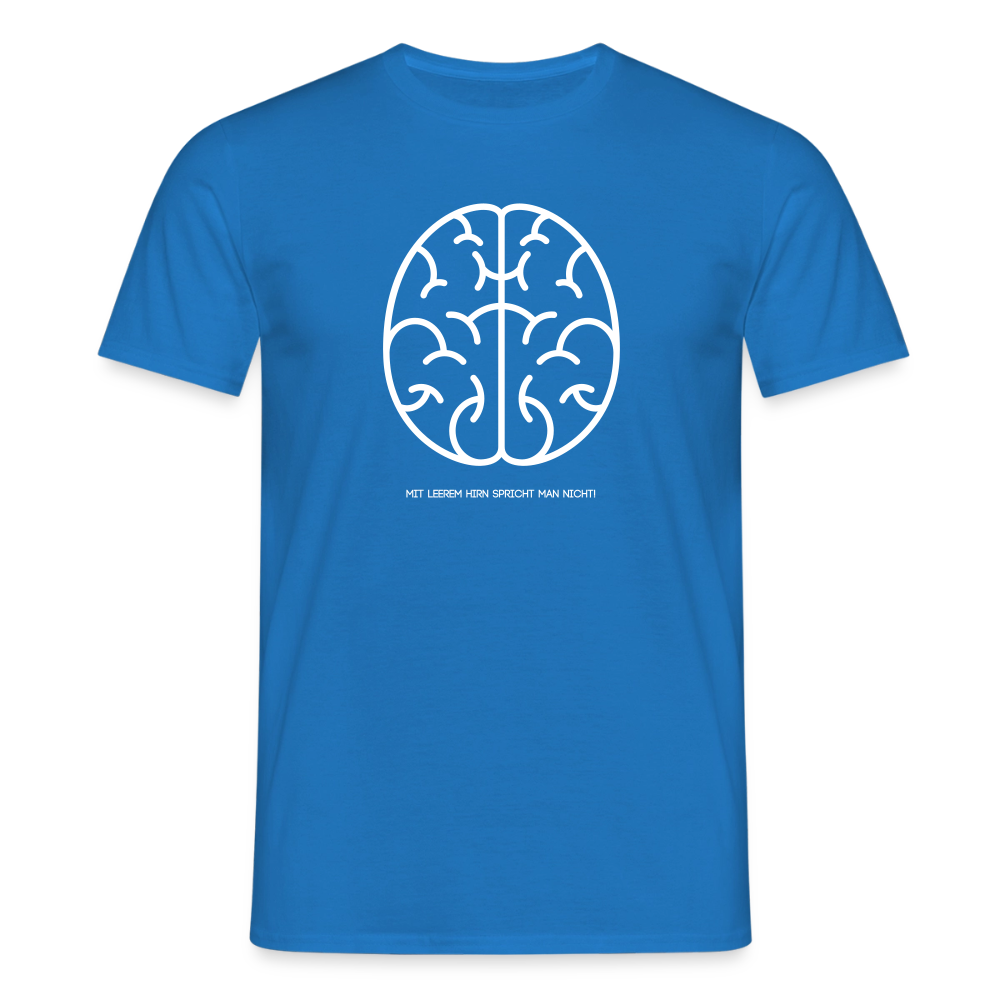 "Hirn" Motiv-T-Shirt für Männer - Royalblau