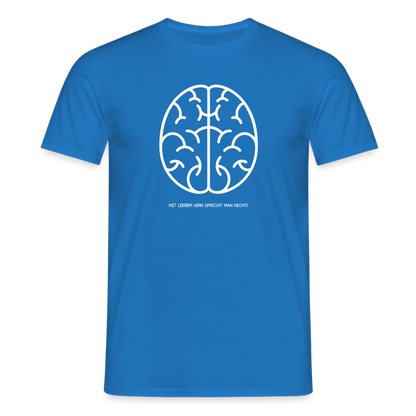"Hirn" Motiv-T-Shirt für Männer - Royalblau