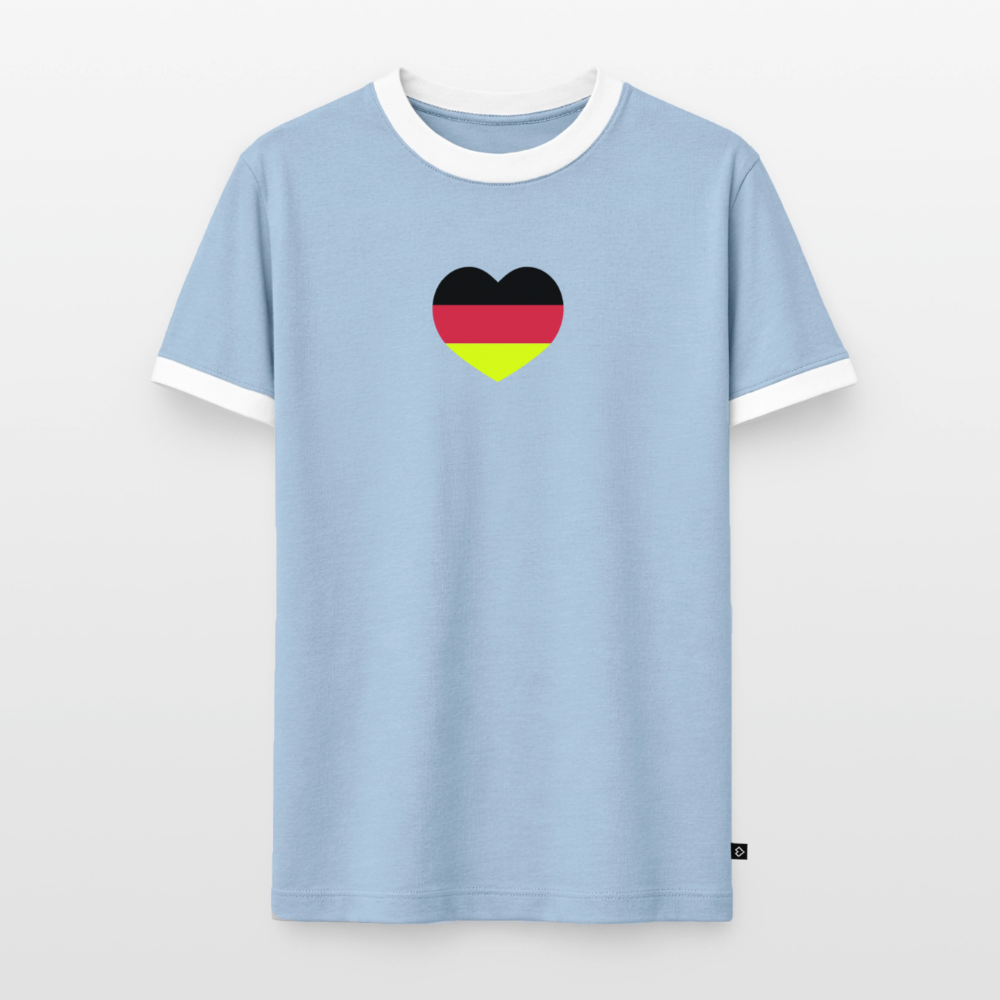 Männer T-Shirt Fussball "Spielmacher" - Hellblau/Weiß 