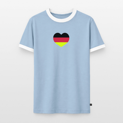 Männer T-Shirt Fussball "Spielmacher" - Hellblau/Weiß 