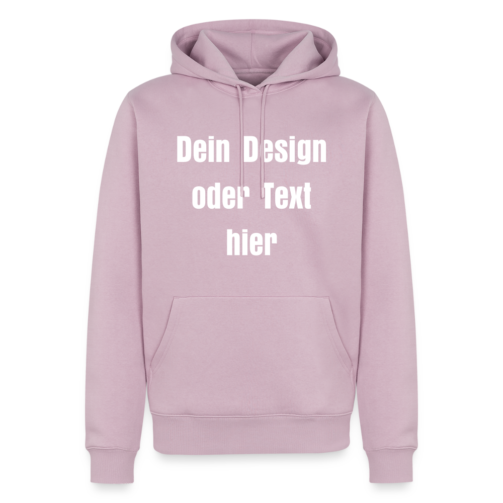 Männer Premium Hoodie - personalisierbare Vorder- und Rückseite - Altrosa