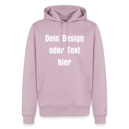 Männer Premium Hoodie - personalisierbare Vorder- und Rückseite - Altrosa