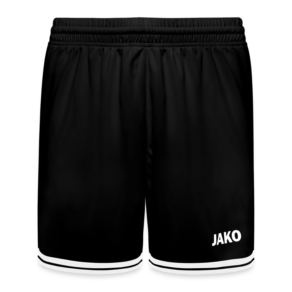 JAKO Kinder Basketball Short Center 2.0 - personalisierbar - Schwarz/Weiß