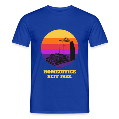 Homeoffice seit 1923 Motiv-T-Shirt für Männer, Farbe Dunkelblau
