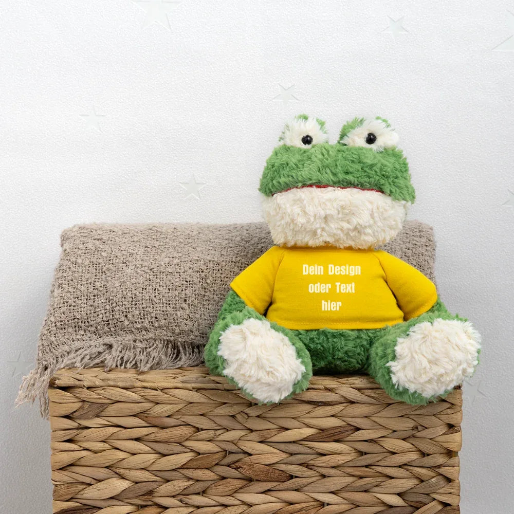 MiniFeet® Frosch Torge - personalisierbar - Sonnengelb