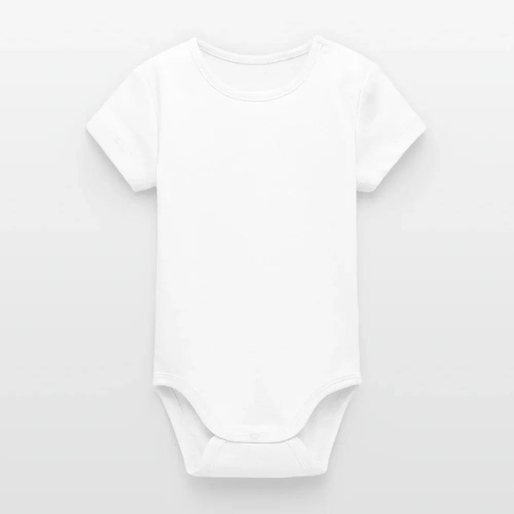 Stanley/Stella Baby Bio Kurzarm-Body - personalisierbar - Weiß