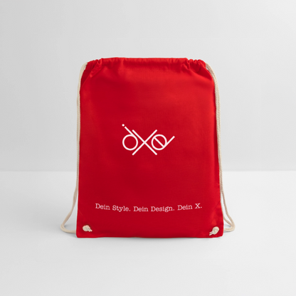 Turnbeutel - personalisierbar - Rot