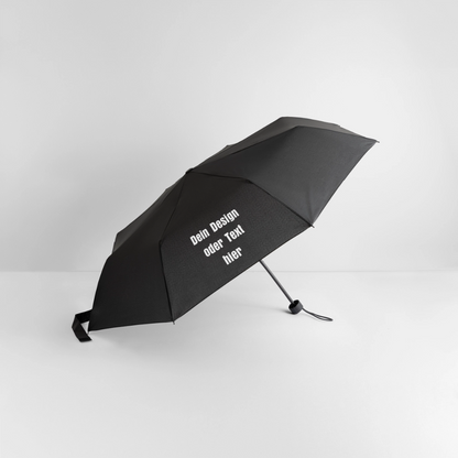 Regenschirm (klein) 24 cm 100% Polyester - personalisierbar - Schwarz