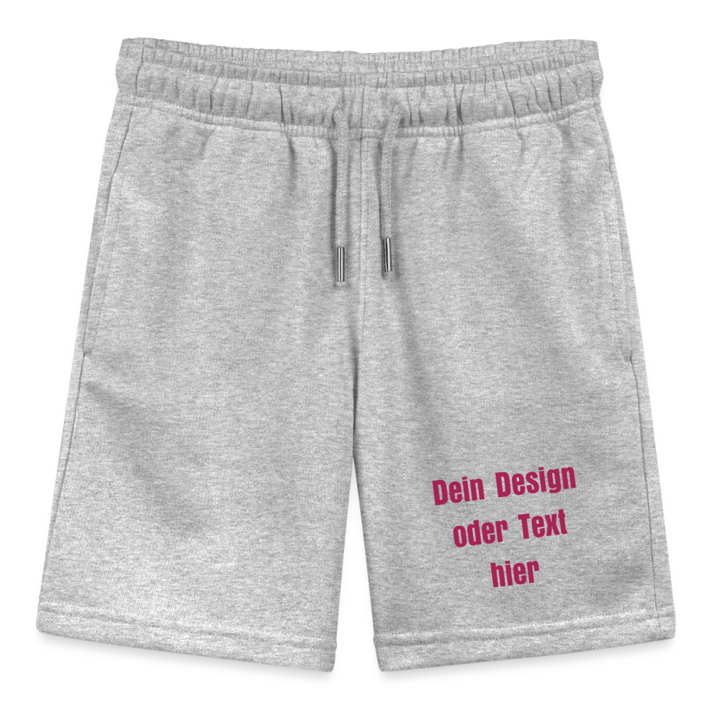 Stanley/Stella Teenager Bio-Joggingshorts MINI BOLTER - personalisierbar - Grau meliert