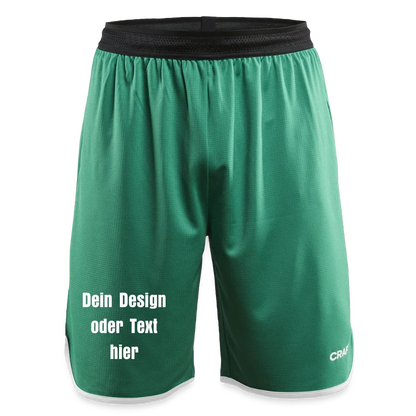 CRAFT Progress Männer Basketballshorts - personalisierbar - Fichte