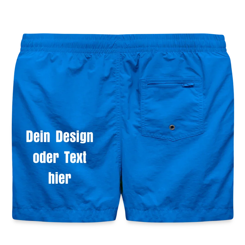 Badeshorts - personalisierbare Vorder- und Rückseite - Cobalt blue