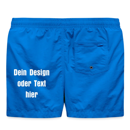 Badeshorts - personalisierbare Vorder- und Rückseite - Cobalt blue