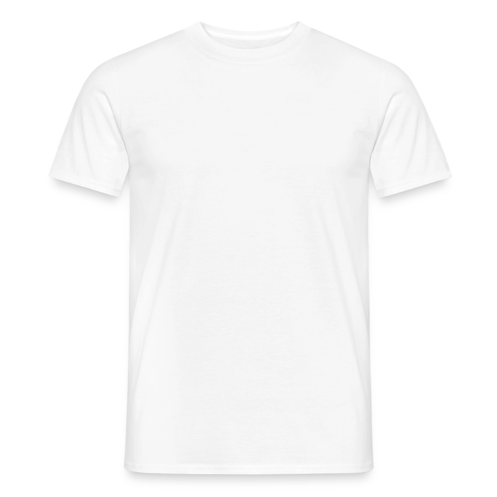 Männer T-Shirt - personalisierbare Vorder- und Rückseite - Weiß