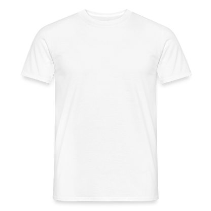 Männer T-Shirt - personalisierbare Vorder- und Rückseite - Weiß