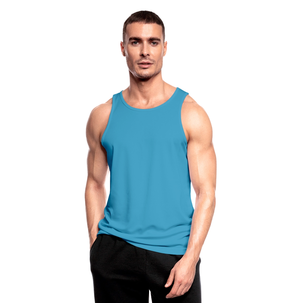 Funktionelles Männer Tank Top atmungsaktiv - personalisierbar - Saphirblau