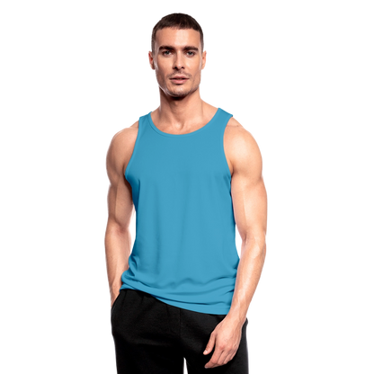 Funktionelles Männer Tank Top atmungsaktiv - personalisierbar - Saphirblau