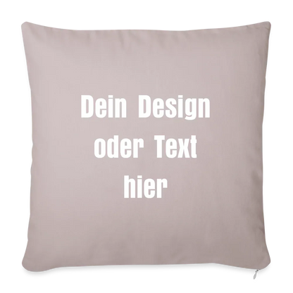 Sofakissenbezug 44 x 44 cm - personalisierbar - helles Taupe