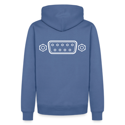 DB-9 RS-232 Retro Hoodie für Herren - Taubenblau