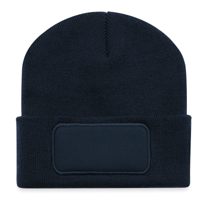 Recycelte Patch Beanie - personalisierbar - French Navy