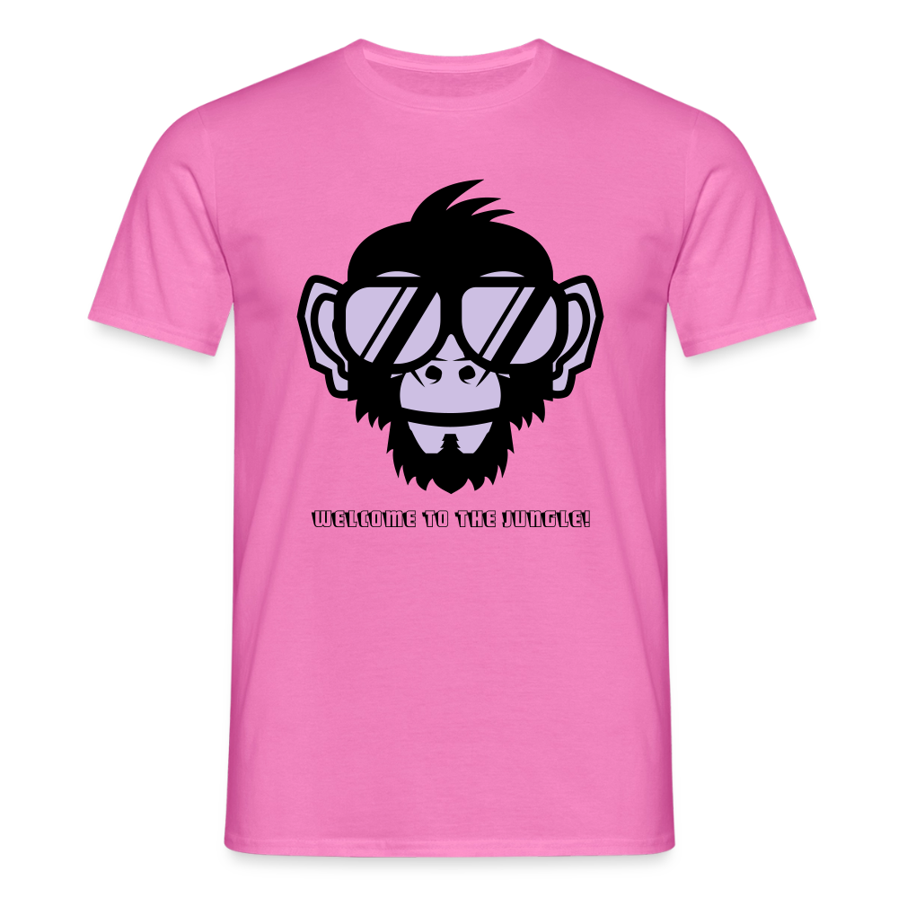 "Welcome to the Jungle" Motiv-T-Shirt für Männer - Pink