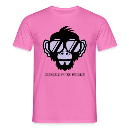 "Welcome to the Jungle" Motiv-T-Shirt für Männer - Pink