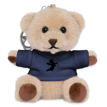 Kuscheltier Schlüsselanhänger - personalisierbar - Navy