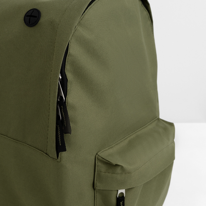 Klassischer Rucksack - personalisierbar - Olivgrün