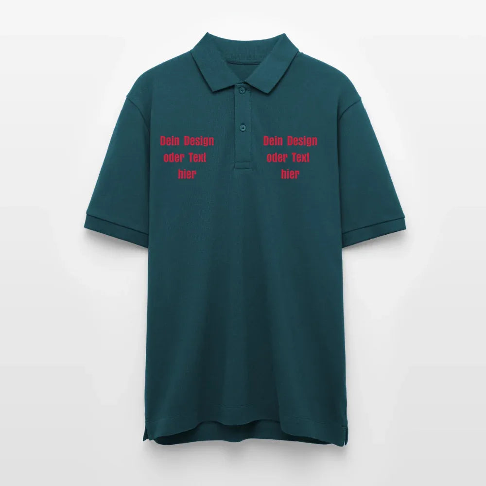 Stanley/Stella Unisex Bio-Poloshirt PREPSTER - personalisierbar - Dunkles Petrol