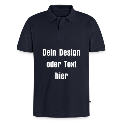 Männer Premium Bio Polo Shirt - personalisierbar - Navy