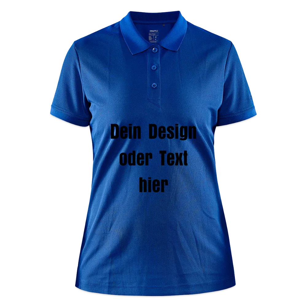 CRAFT Core Unify Frauen Polo Shirt - personalisierbar - Royalblau